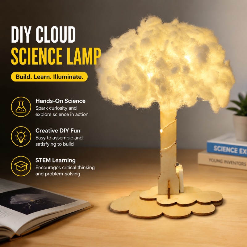 Science Project Toys Making - Zestaw do samodzielnego wykonania lampy chmura