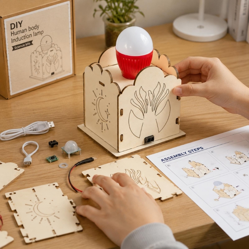 Science Project Kit - DIY zestawy lamp z czujnikiem ruchu