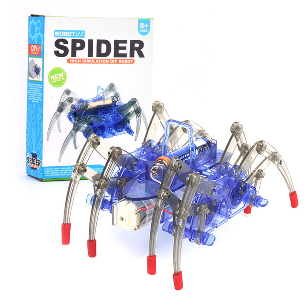 Science Project Kit - Elektryczny bioniczny robot-pająk – zestaw DIY,