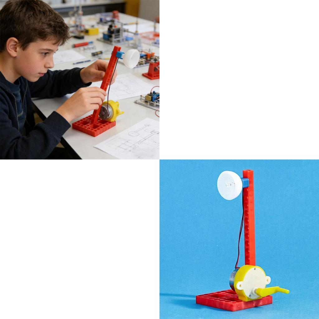 Science Project Physics - Edukacyjny ręczny generator mechaniczny do eksperymentów